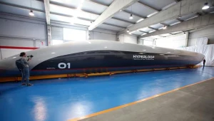 Pokaz pojazdu Hyperloop w El Puerto de Santa Maria (Kadyks)