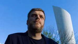 Adrian Zandberg  Partia RAZEM. Fot. Adam Chełstowski