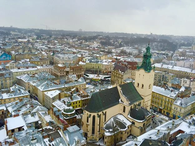 Lwów z lotu ptaka