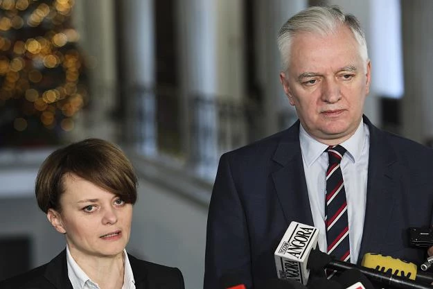 Jadwiga Emilewicz i Jarosław Gowin. Fot. Andrzej Hulimka