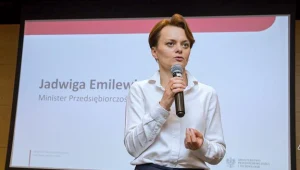 Minister przedsiębiorczości i technologii Jadwiga Emilewicz w Lublinie