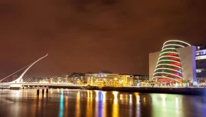 Rzeka Liffey w Dublinie, stolicy Irlandii