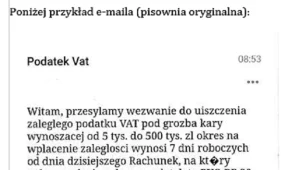 Uwaga na fałszywe maile podszywające się pod KAS