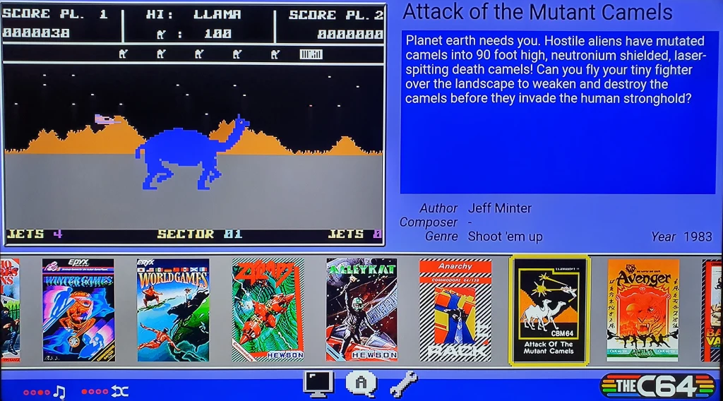 Brakuje oczywiście wielu hitów, chociażby kultowego The Giana Sisters czy The Last Ninja. Ale od czego pendrive i Internet? Z poziomu nowego menu włączymy praktycznie każdy dowolny tytuł. Nie tylko w odmianie kasetowej, ale również dyskietkowej, chociaż w tej wersji będziemy musieli trochę pokombinować.