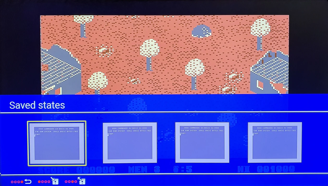 Karuzela gier zawiera 64 preinstalowane tytuły: Alleykat, Anarchy, Attack of the Mutant Camels, Avenger, Battle Valley, Bear Bovver, Boulder Dash, Bounder, California Games, Chips Challenge, Confuzion, Cosmic Causeway, Cyberdyne Warrior, Cybernoid II, Deflektor, Destroyer, Everyone’s a Wally, Firelord, Galencia, Gateway to Apshai, Gribbly’s Day Out, Gridrunner (VIC 20), Heartland, Herobotix, Highway Encounter, Hover Bovver, Impossible Mission, Impossible Mission II, IO, Iridis Alpha, Jumpman, Mega Apocalypse, Mission AD, Monty Mole, Monty on the Run, Nebulus, Netherworld, Nodes of Yesod, Paradroid. Karuzela gier zawiera 64 preinstalowane tytuły: Alleykat, Anarchy, Attack of the Mutant Camels, Avenger, Battle Valley, Bear Bovver, Boulder Dash, Bounder, California Games, Chips Challenge, Confuzion, Cosmic Causeway, Cyberdyne Warrior, Cybernoid II, Deflektor, Destroyer, Everyone’s a Wally, Firelord, Galencia, Gateway to Apshai, Gribbly’s Day Out, Gridrunner (VIC 20), Heartland, Herobotix, Highway Encounter, Hover Bovver, Impossible Mission, Impossible Mission II, IO, Iridis Alpha, Jumpman, Mega Apocalypse, Mission AD, Monty Mole, Monty on the Run, Nebulus, Netherworld, Nodes of Yesod, Paradroid.