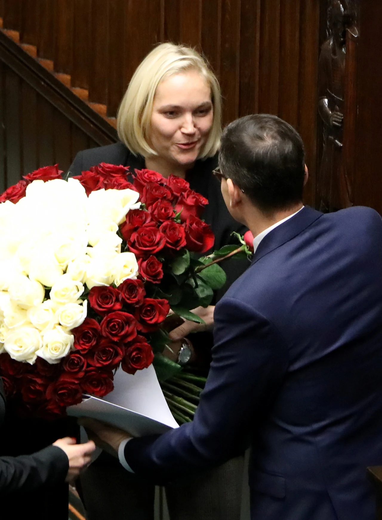 Dominika Chorosińska z premierem Dominika Chorosińska z premierem