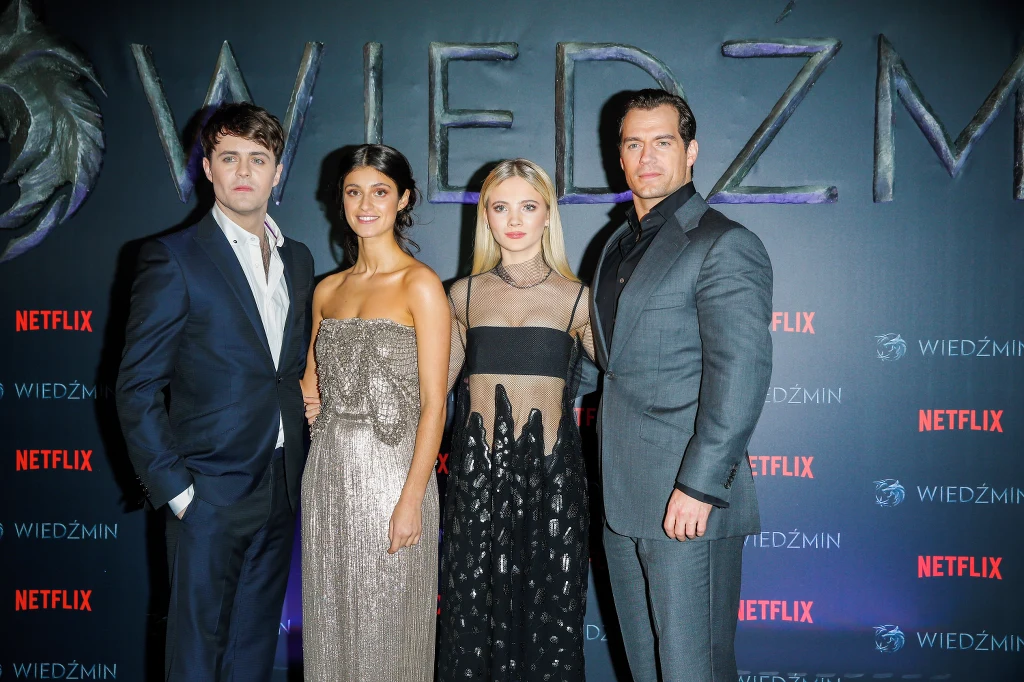 Joey Batey, Anya Chalotra, Henry Cavill, Freya Allan