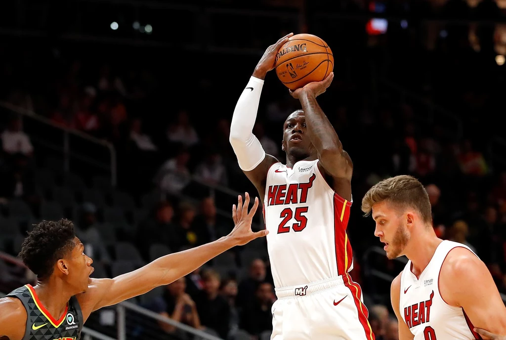 Kendrick Nunn z Miami Heat w akcji Kendrick Nunn z Miami Heat w akcji