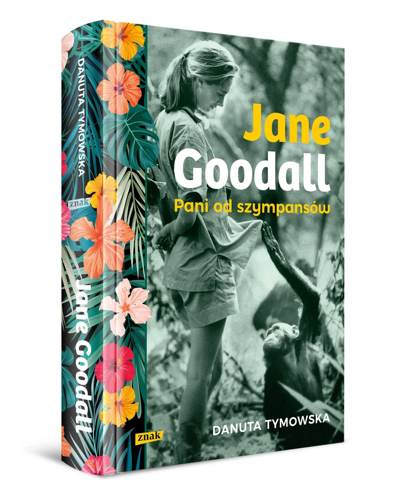 Okładka książki "Jane Godall. Pani od szympansów" Danuty Tymowskiej