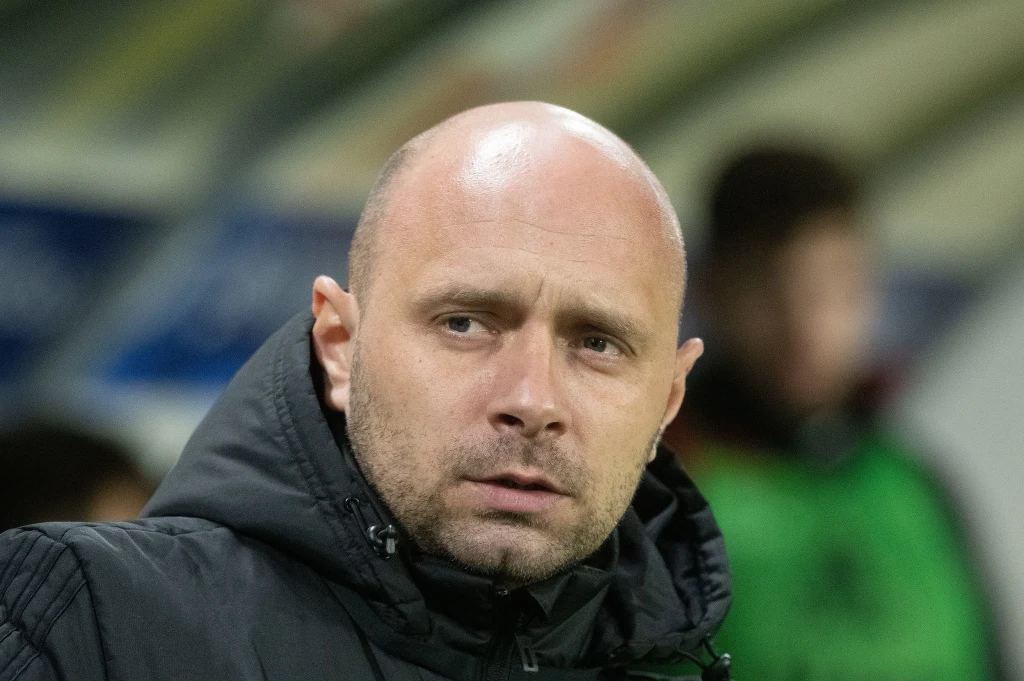 Trener Wisły Kraków Artur Skowronek Trener Wisły Kraków Artur Skowronek