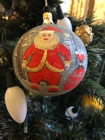 Jedna z własnoręcznie zdobionych przez Marka Suskiego bombek Jedna z własnoręcznie zdobionych przez Marka Suskiego bombek