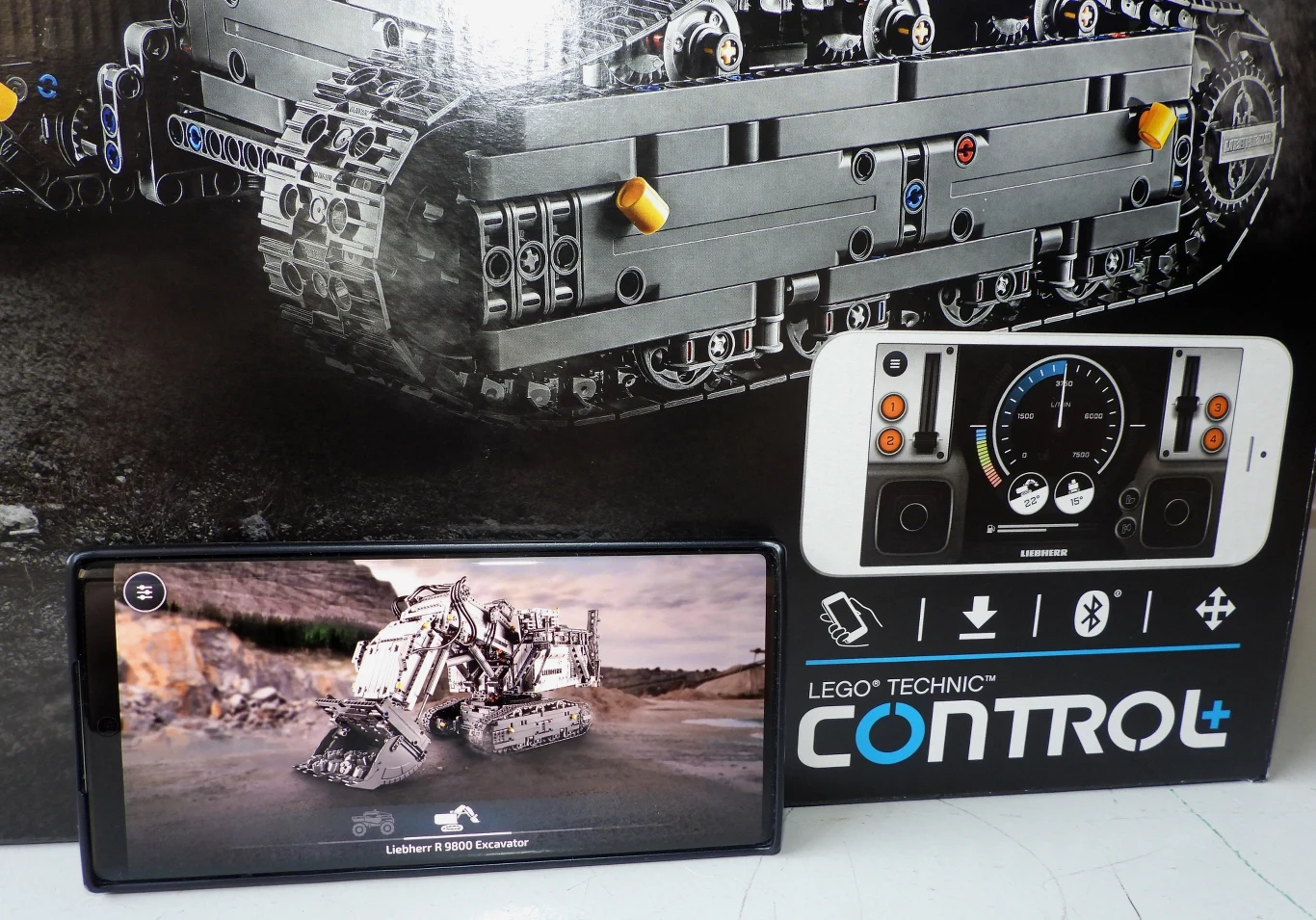 Technic Control+ przed uruchomieniem - ekran wyboru zestawu Technic Control+ przed uruchomieniem - ekran wyboru zestawu