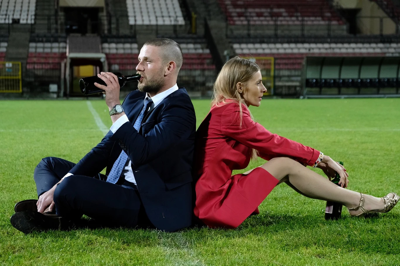 Antoni Królikowski i Katarzyna Zawadzka w scenie z filmu "Bad Boy"