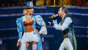 DJ Bobo z żoną Nancy na scenie