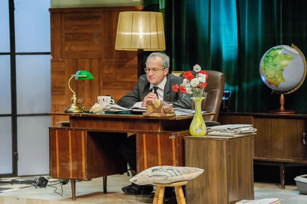 "Orędzie Prezesa". Kadr z planu (materiały promocyjne udostepnione przez producenta) "Orędzie Prezesa". Kadr z planu (materiały promocyjne udostepnione przez producenta)