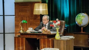 "Orędzie Prezesa". Kadr z planu (materiały promocyjne udostępnione przez producenta)