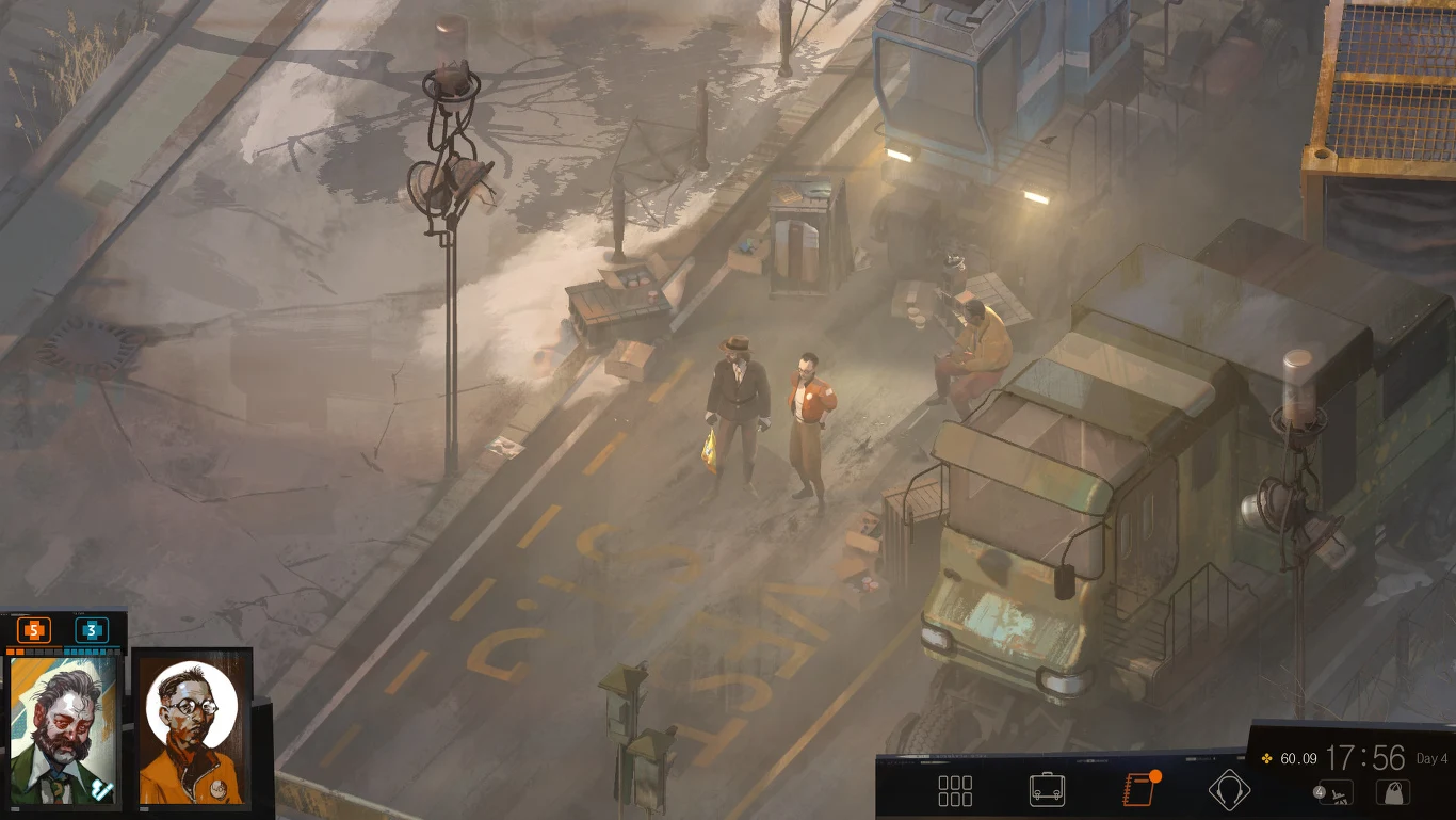 4. Disco Elysium (91/100) Gra stworzona przez niezależne studio ZA/UM, która przebojem wdarła się na listy przebojów. Nic dziwnego, to naprawdę pierwszorzędne RPG z naciskiem na elementy detektywistyczne, utrzymane w klimatach policyjnego kryminału. Jego akcja toczy się w fikcyjnym świecie, utrzymanym w klimacie noir, a jej głównym bohaterem jest zmęczony życiem detektyw, którego przygoda rozpoczyna się od... ogromnego kaca. Ciąg dalszy to prawdziwy majstersztyk, wypełniony błyskotliwymi dialogami (i monologami) oraz rozlicznymi decyzjami, które musimy podjąć i które mają realny wpływ na przebieg historii. Autorzy wprowadzili do gry także kilka bardzo ciekawych mechanik, z których żadna nie ma związku z walką (ta w Disco Elysium praktycznie nie występuje).