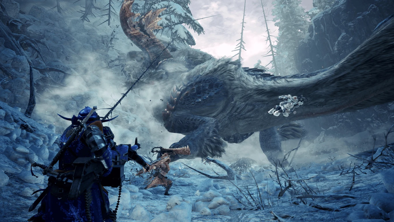 5. Monster Hunter: World - Iceborne (90/100) Monster Hunter: World okazał się prawdziwym przebojem, który gracze wprost pokochali. Jego autorzy, widząc to, cały czas rozwijają projekt. Nie poprzestali na wprowadzeniu do gry zawartości pochodzącej z serii Wiedźmin i we wrześniu tego roku wypuścili obszerny dodatek, którego akcja toczy się w śnieżnej krainie, zamieszkałej przez lodowego smoka Velkhana. Monster Hunter: World - Iceborne nie wprowadza żadnych istotnych zmian do mechaniki rozgrywki, za to dodaje dużo nowej zawartości - przede wszystkim lokacji oraz stworów. Nowością jest także hak na linie, który pozwala nam wspinać się na grzbiety kreatur, z którymi walczymy.