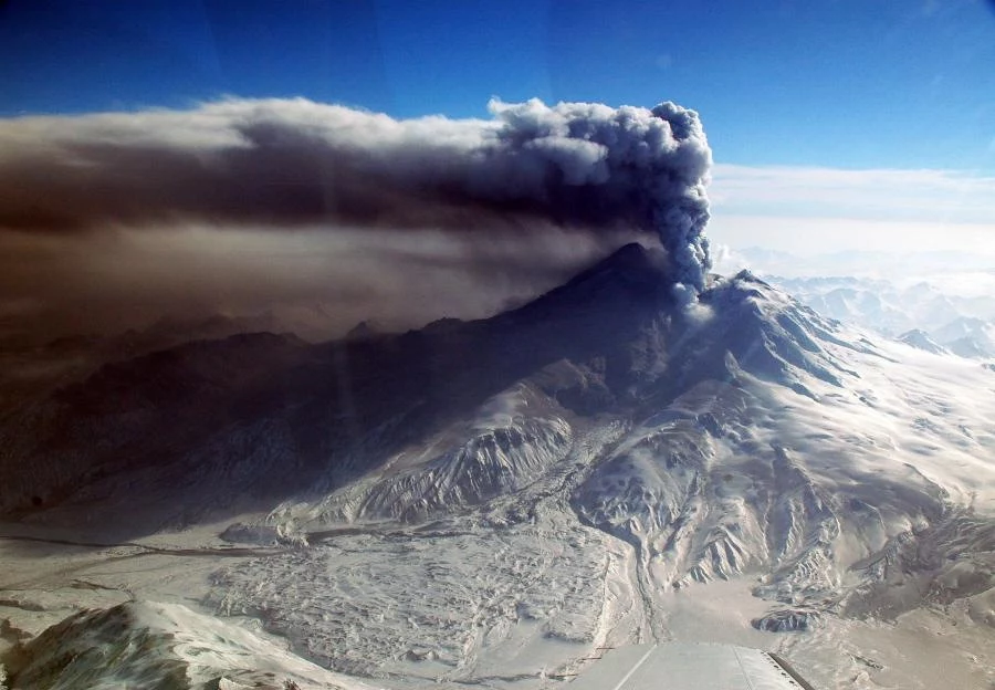 Pył wulkaniczny. Fot. USGS