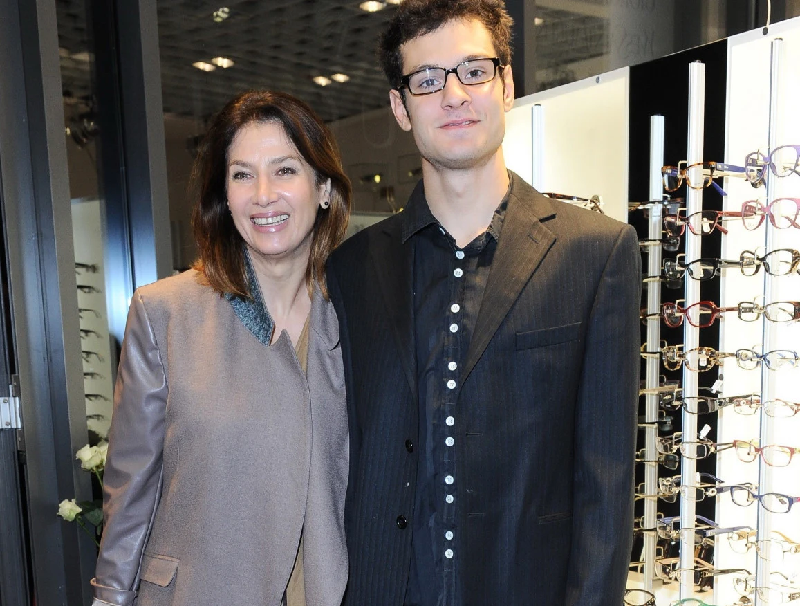 Grażyna Wolszczak z synem Grażyna Wolszczak z synem