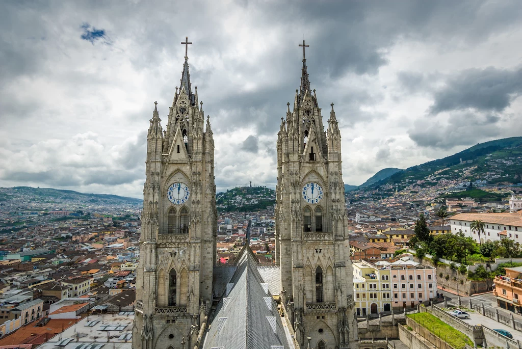 Katedra w Quito. Można tu modlić się przed figurą Matki Bożej Pomyślności