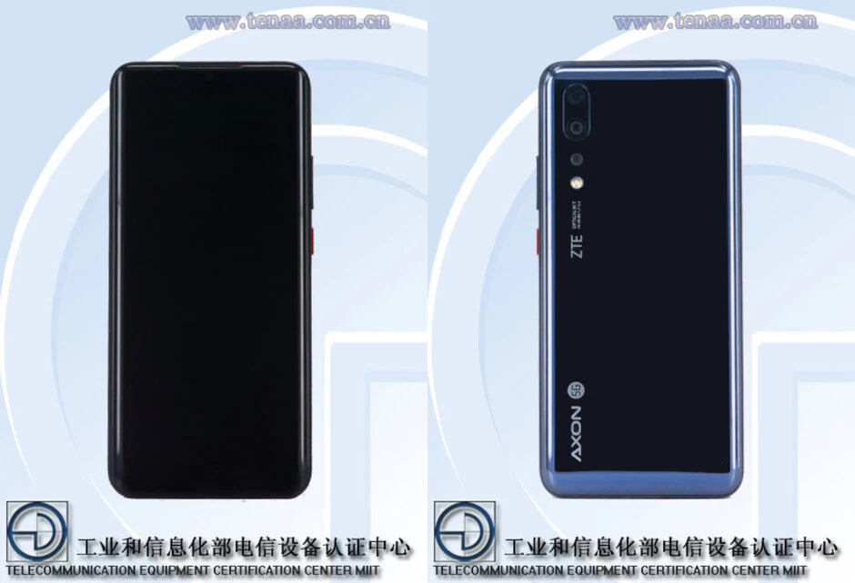 ZTE Axon 10s Pro 5G / fot. TENAA