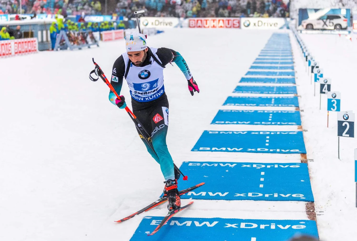 Martin Fourcade w Oberhofie Martin Fourcade w Oberhofie