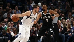 Luka Donczić w meczu z Brooklyn Nets