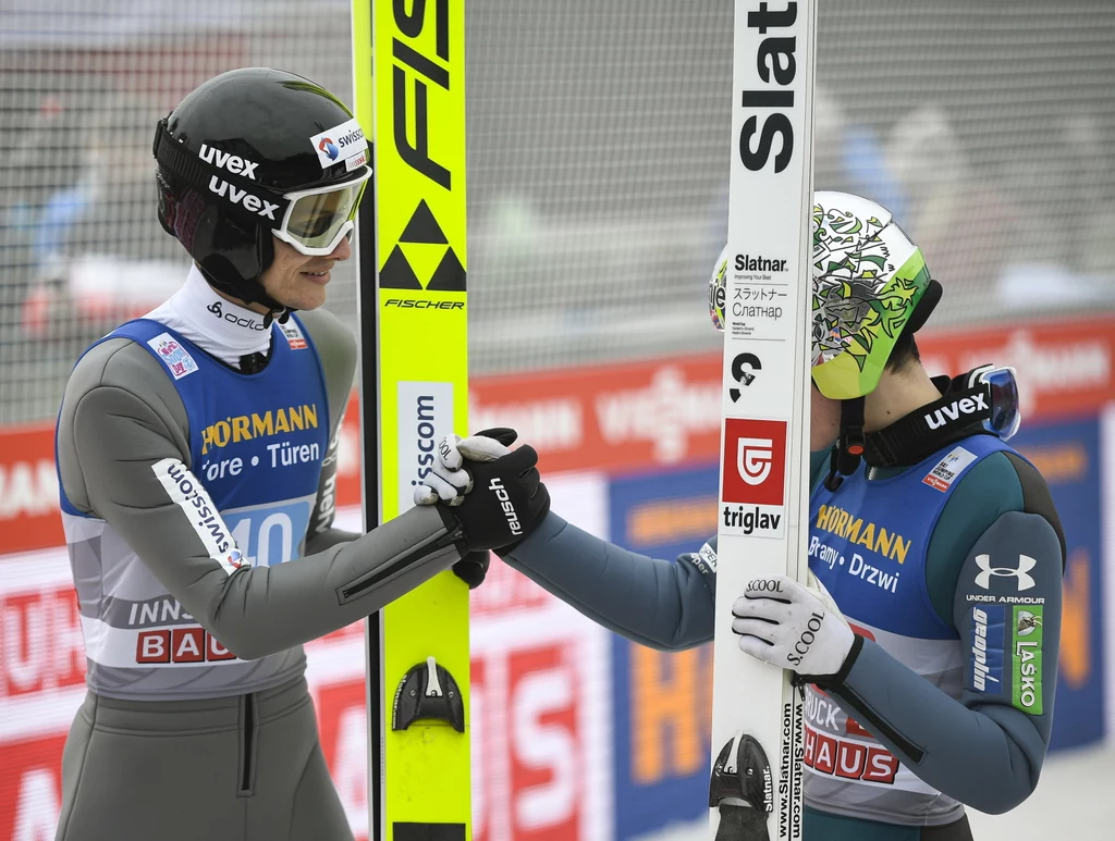 Maciej Kot (z lewej) i Markus Eisenbichler