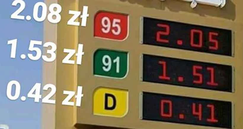Są kraje, gdzie cena paliw jest wielokrotnie niższa. To... Arabia Saudyjska 