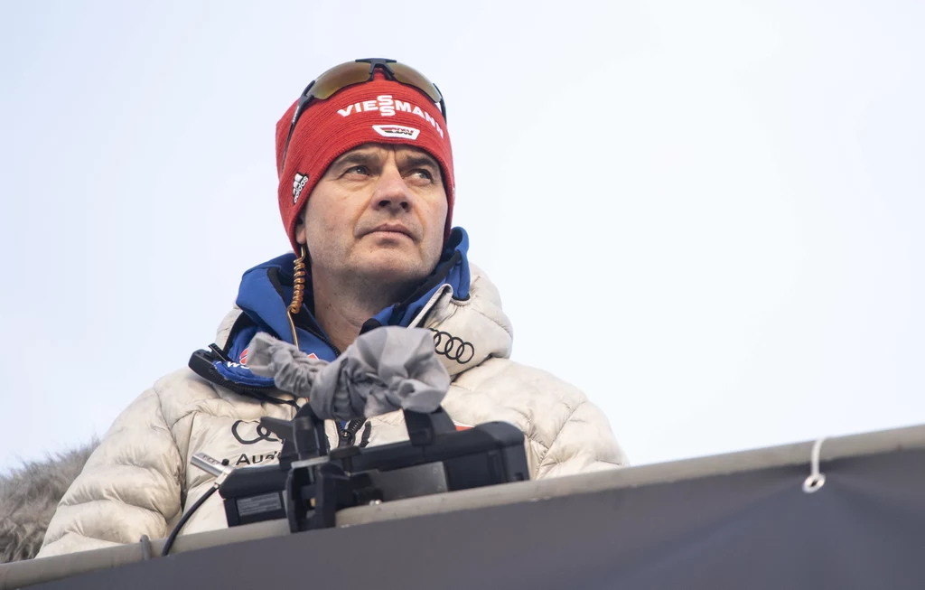 Stefan Horngacher podczas Turnieju Czterech Skoczni Stefan Horngacher podczas Turnieju Czterech Skoczni