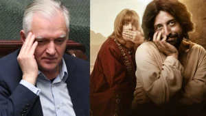 Jarosław Gowin (L) chce usunięcia z oferty Netflixa filmu "Pierwsze kuszenie Chrystusa"