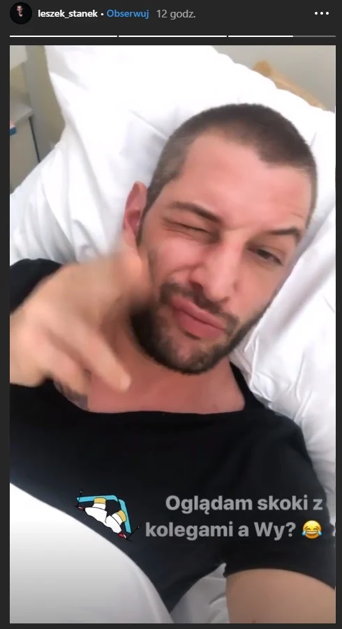 Leszek Stanek w szpitalu Leszek Stanek w szpitalu