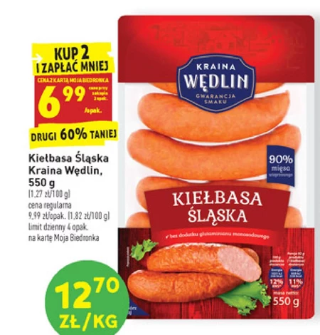 Kiełbasa śląska Kraina Wędlin
