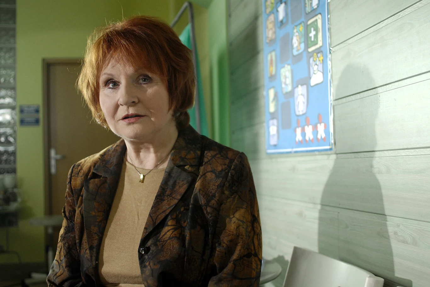 Joanna Jędryka na planie "M jak miłość", 2008 rok