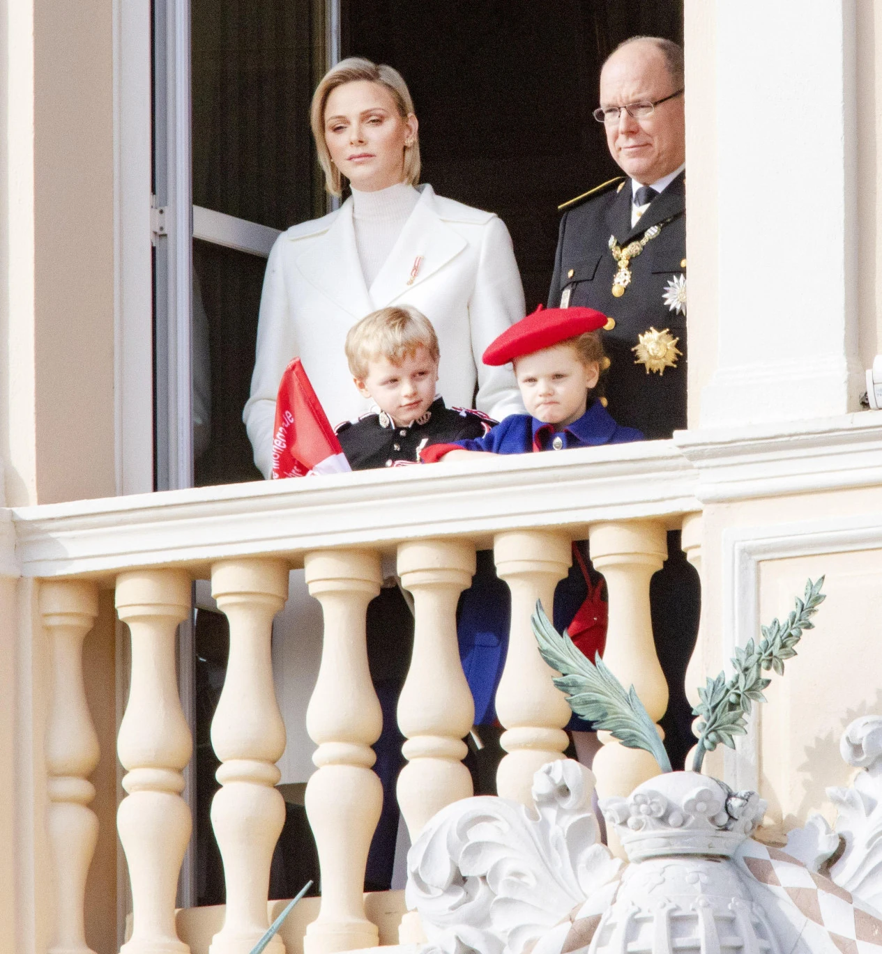 Książna Charlene i Albert II z dziećmi Książna Charlene i Albert II z dziećmi