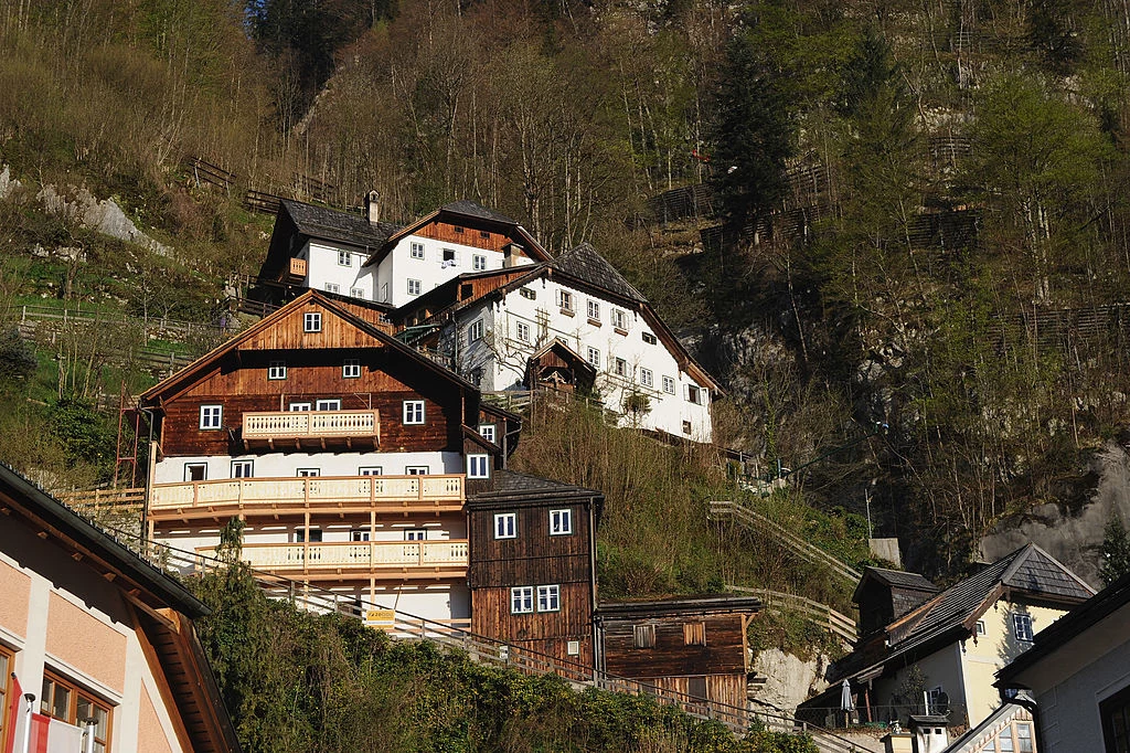 Tradycyjna zabudowa Hallstatt