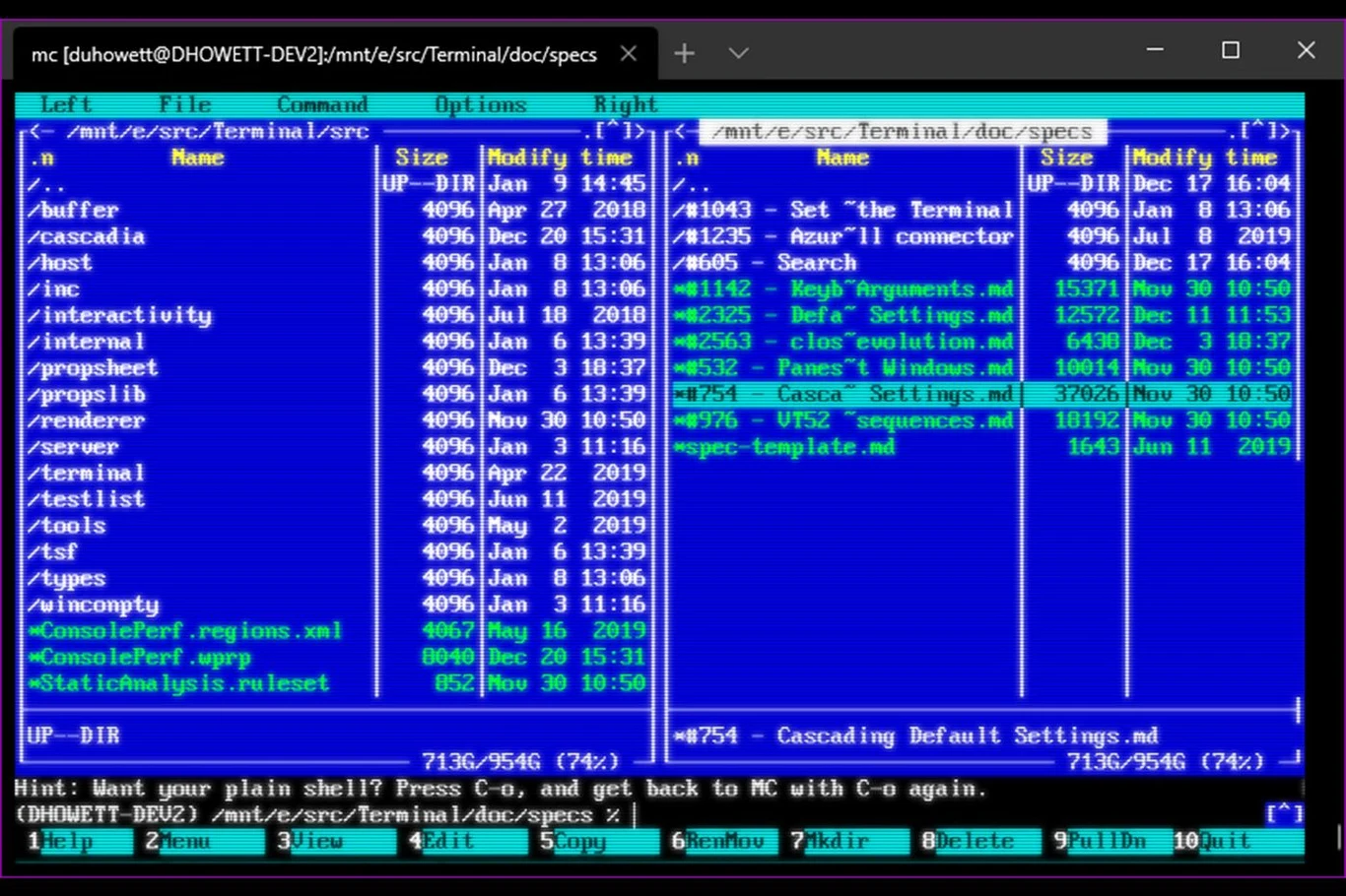 Nowy Terminal w Windows 10 / fot. TheVerge