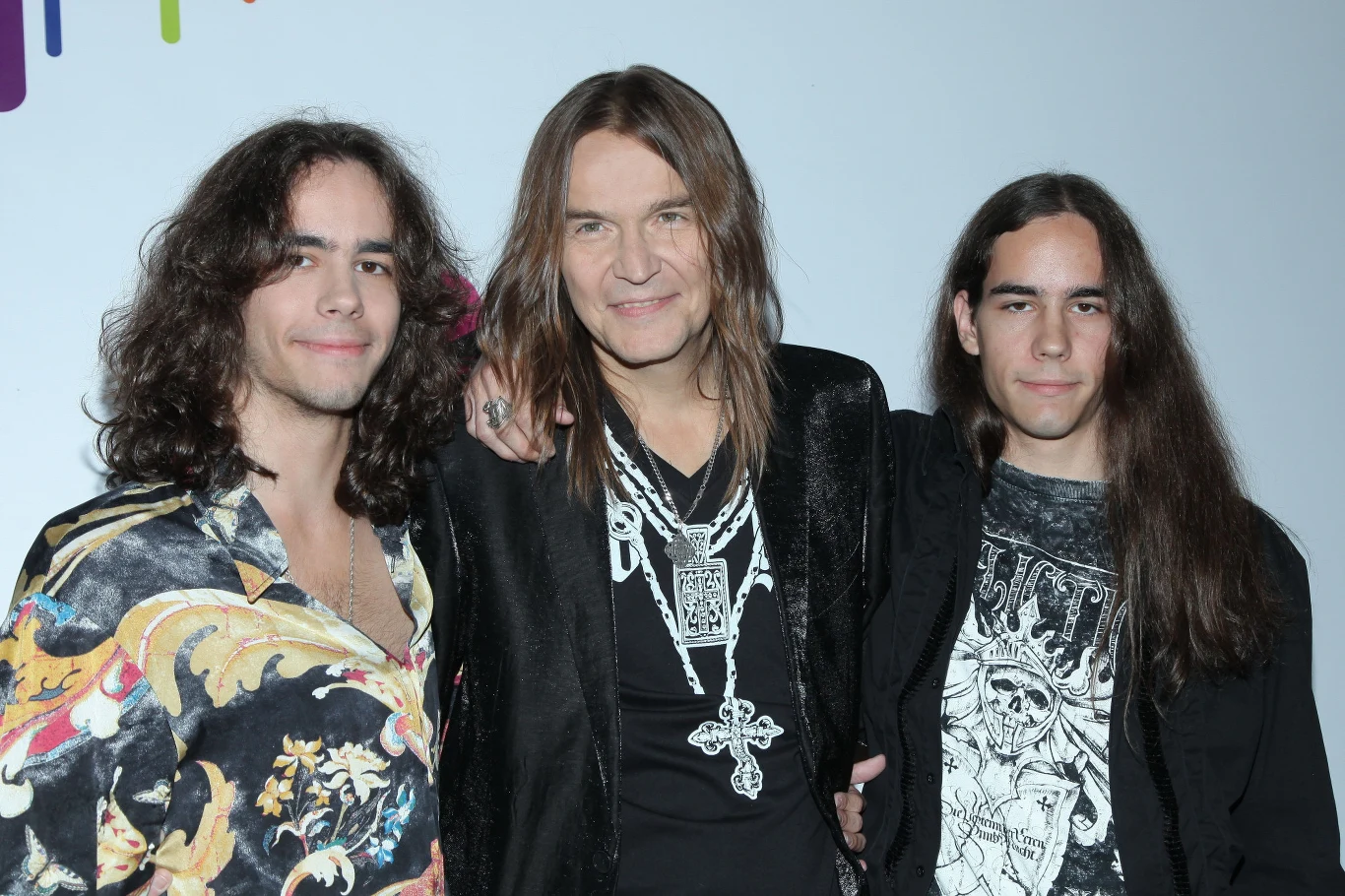 Robert Gawliński z synami, Beniaminem i Emanuelem Robert Gawliński z synami, Beniaminem i Emanuelem