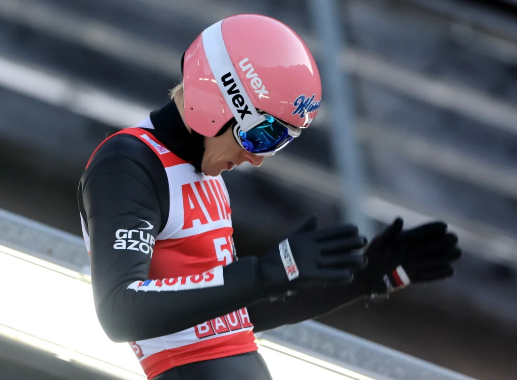Dawid Kubacki na skoczni we włoskim Predazzo Dawid Kubacki na skoczni we włoskim Predazzo