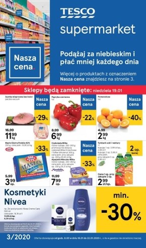 Płać mniej każdego dnia z Tesco Supermarket!
