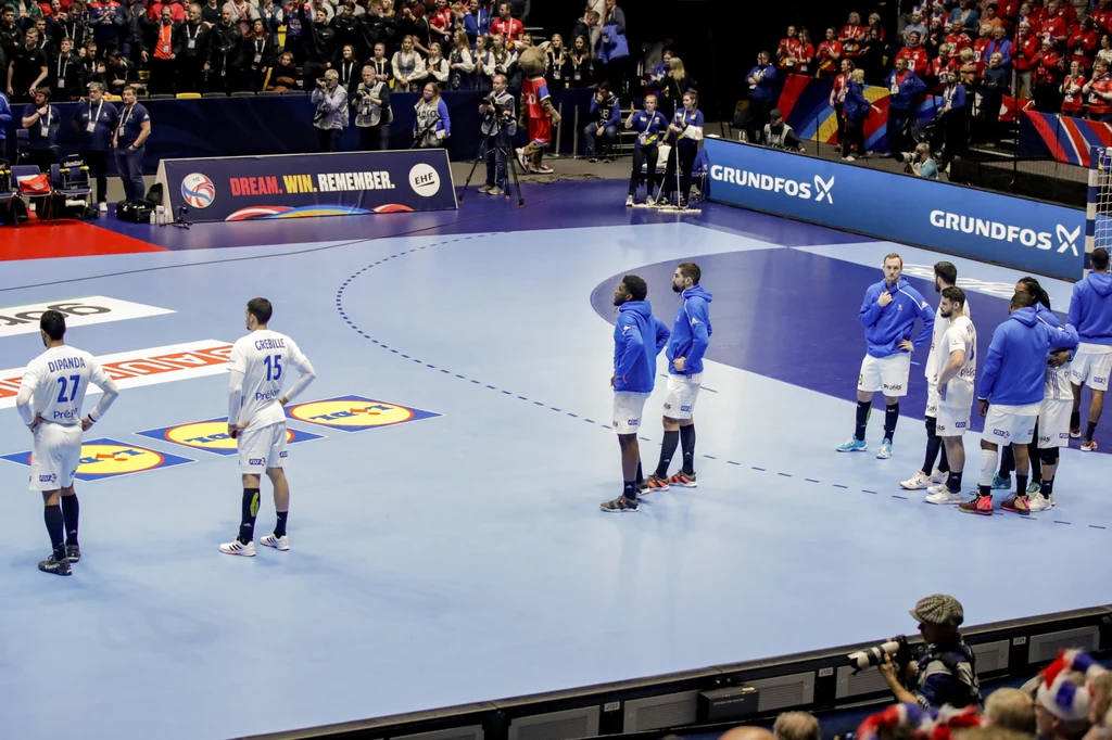 Reprezentanci Francji po porażce z Norwegią Reprezentanci Francji po porażce z Norwegią