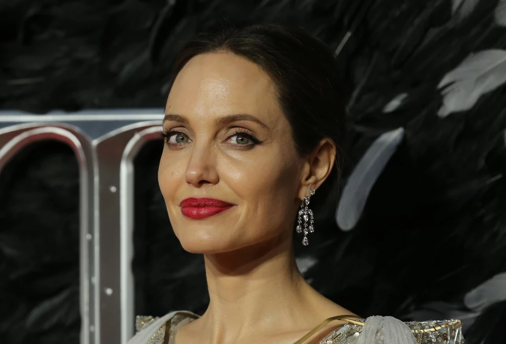 Angelina Jolie na angielskiej premierze filmu "Maleficent: Mistress of Evil"