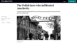 Brytyjski "The Times" opublikował fragment książki o rotmistrzu Witoldzie Pileckim (fot. strona internetowa "The Times")