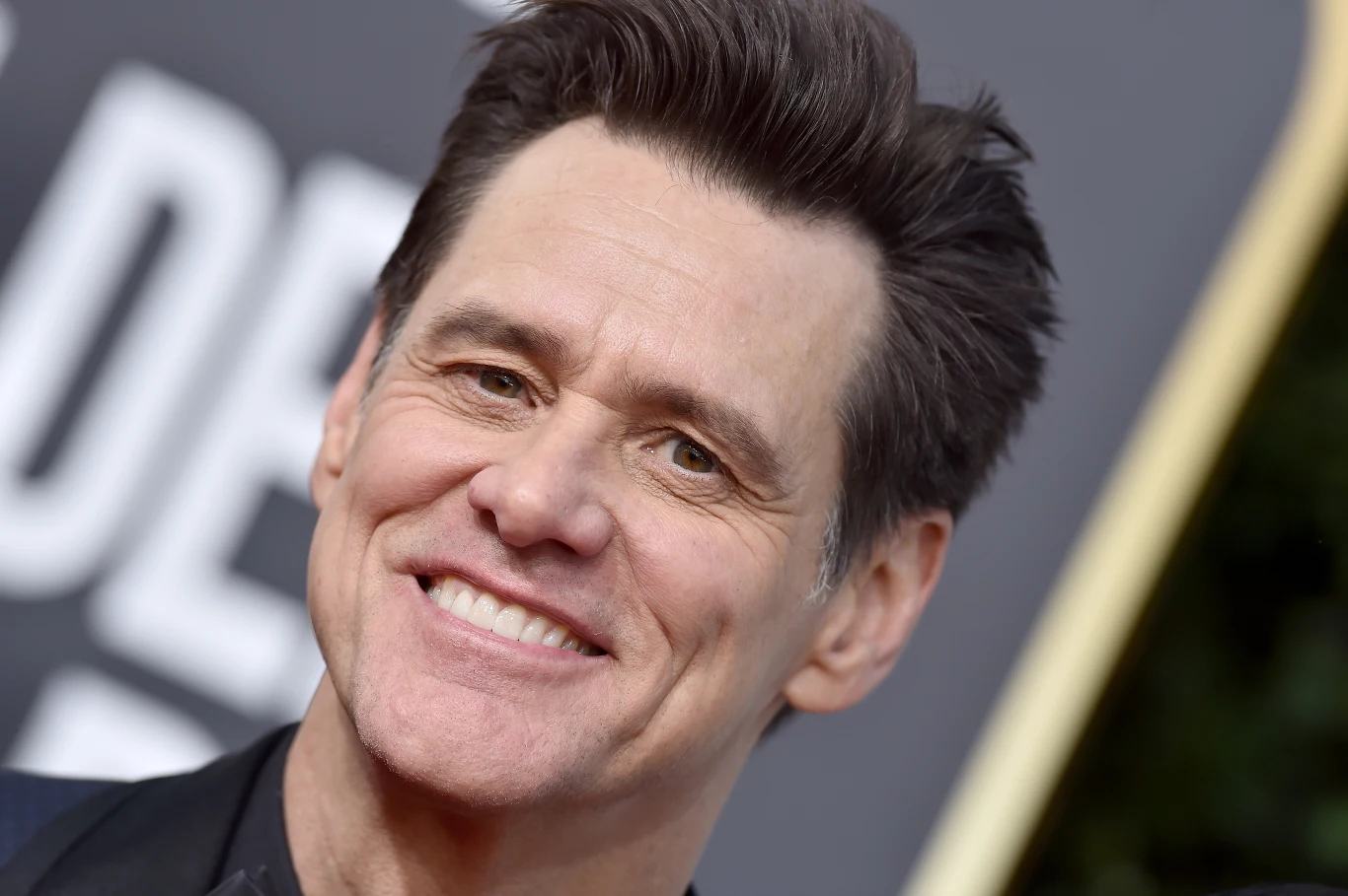 Jim Carrey na rozdaniu Złotych Globów w 2019 roku Jim Carrey na rozdaniu Złotych Globów w 2019 roku