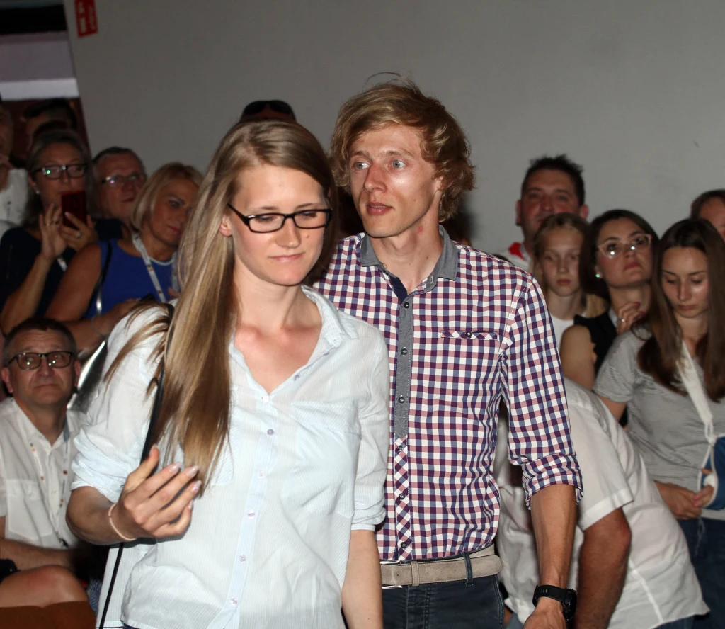 Dawid Kubacki z żoną Dawid Kubacki z żoną