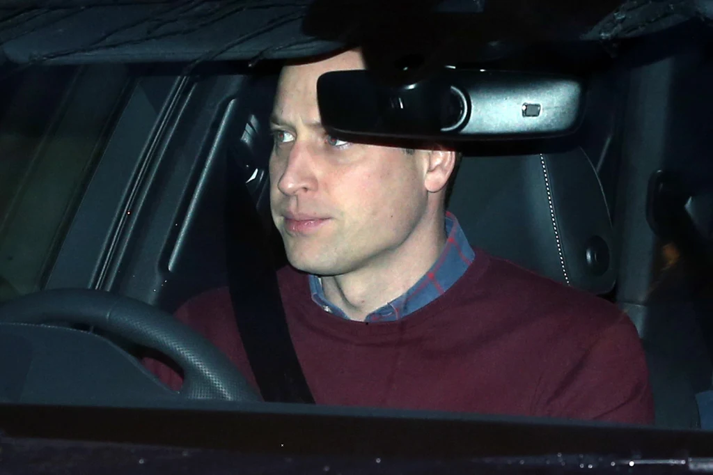 Książę William po spotkaniu u królowej 