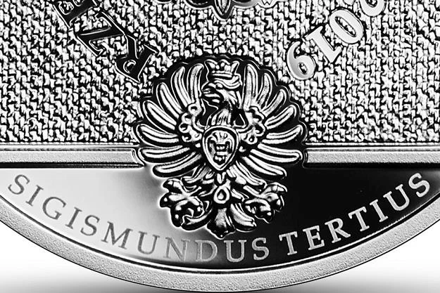 Hołd ruski, 10 zł, detal awersu