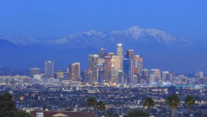 Widok na centrum Los Angeles