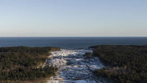 Mierzeja Wiślana, Skowronki - w tym miejscu ma nastąpić przekop. Fot. Rafał Wojczal